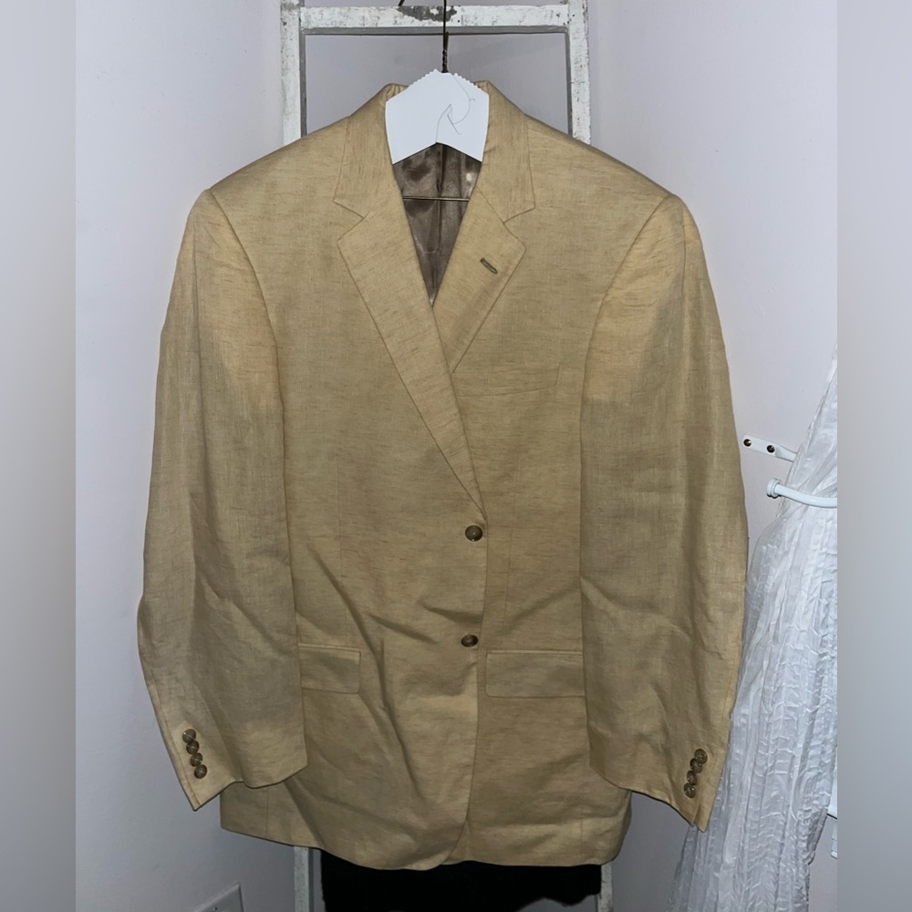 Talliauomo trends suit 100% linen